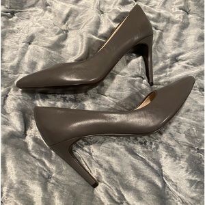 Cole Hann gray heels.